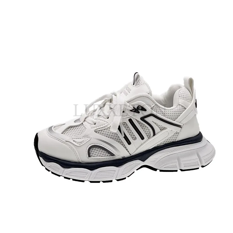 Chaussures de course en maille à l'offre elles optiques pour femmes, chaussures de sport respirantes, chaussures de papa décontractées, coupe basse, confortables et polyvalentes, à la mode