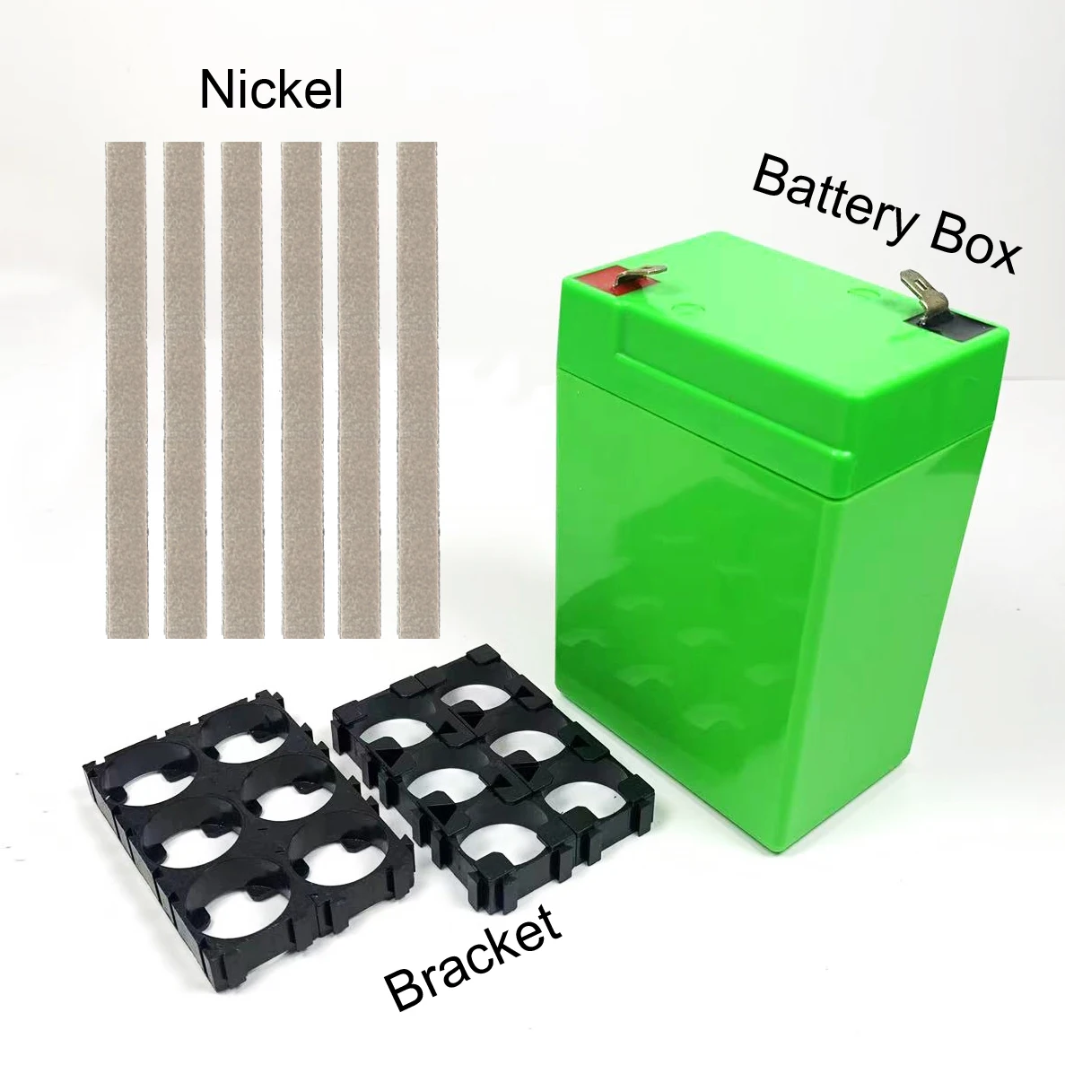 18650 Batterie-Aufbewahrungsbox Halterung 4V/6V/12V Kunststoff Lithium-Batteriepacks Spielzeugwaage Motorrad-Batteriehalter Gehäuse – Detail 3