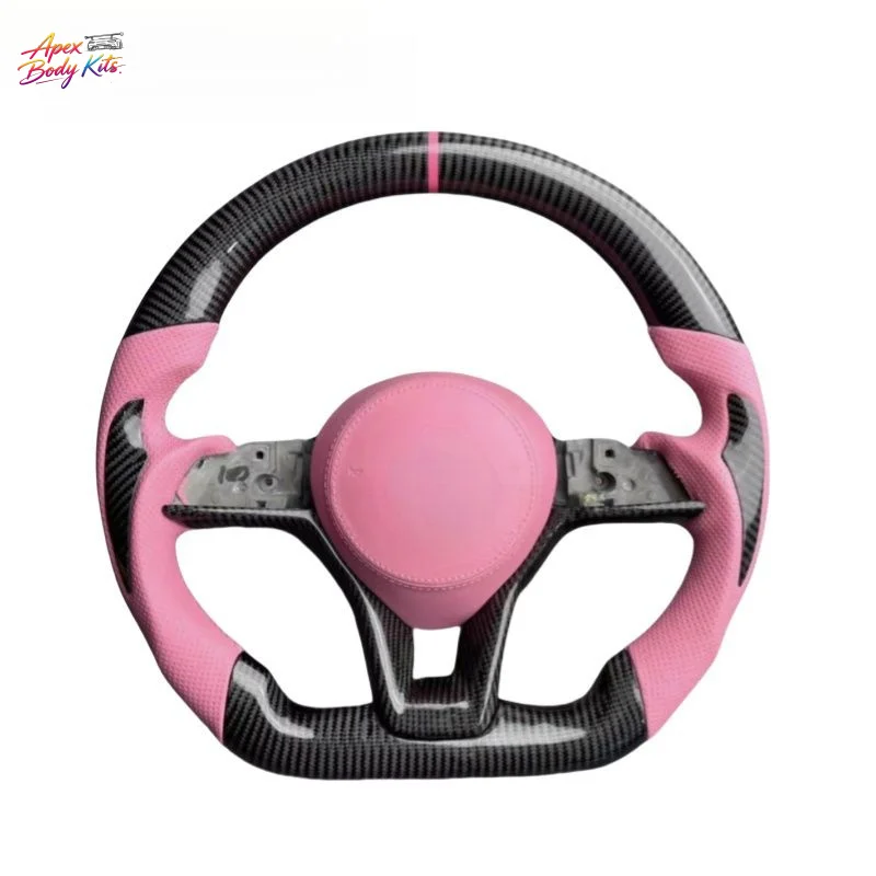 For Nissan Sylphy Teana Qijun Qida X-Trail Sport Flat Bottom Carbon Fiber Upgraded and Custom Modified Steering Wheel