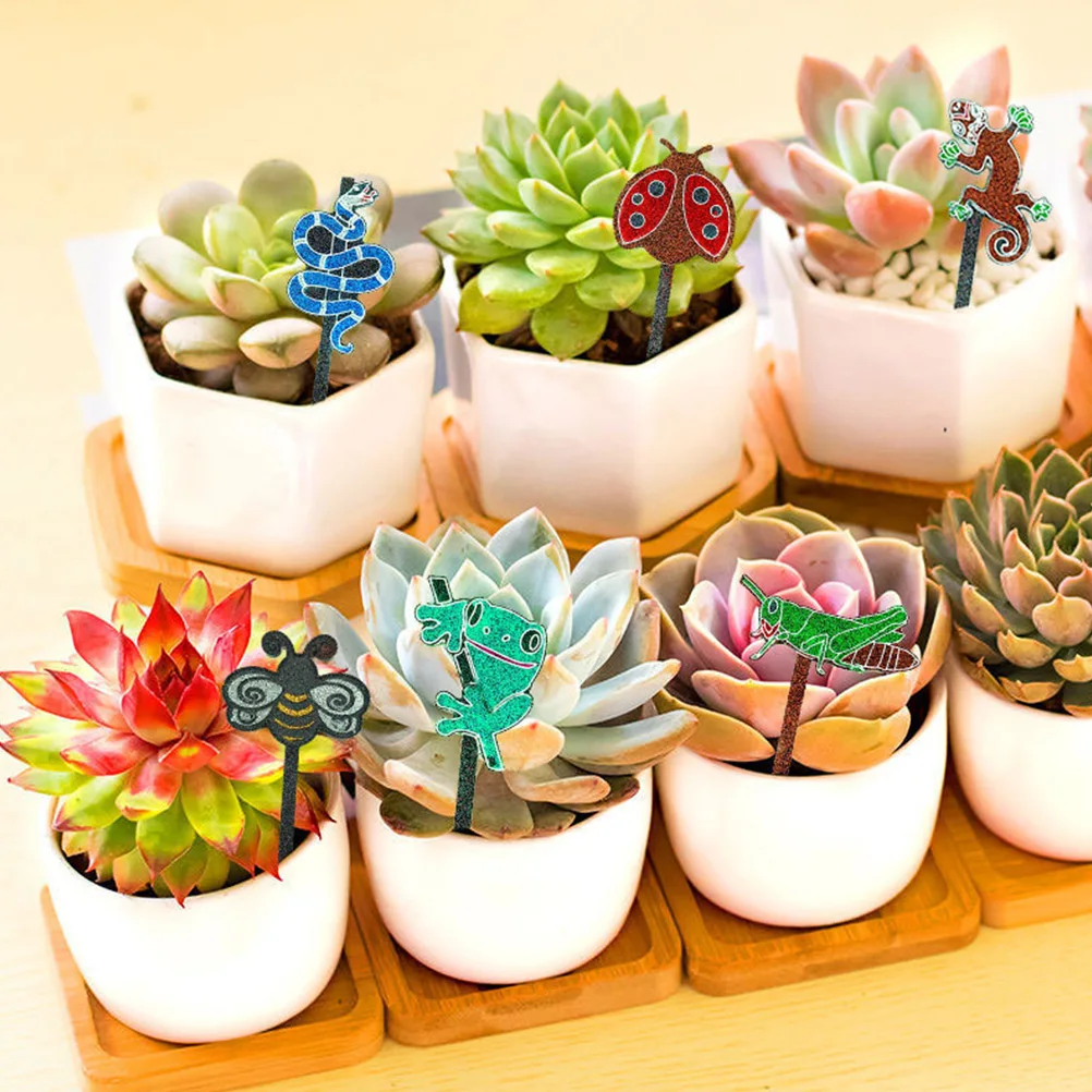 

2Pcs Plant Stencils Silicone Molds Flowerpot Labels Epoxy Craft Plant Sign Label Mold Making DIY Projects Accessories Parts