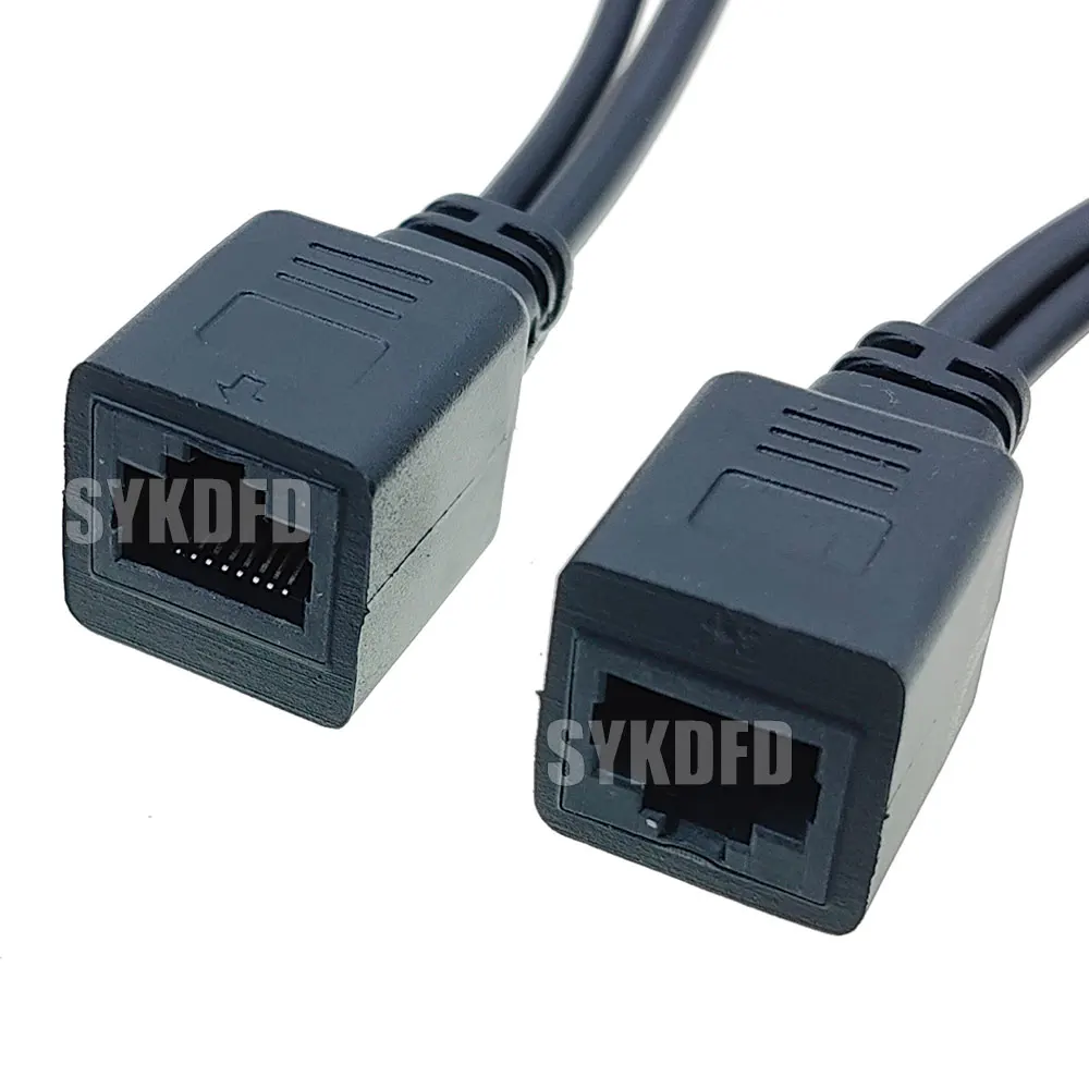 1Pair POE Cable Passive Power Over Ethernet Adapter Cable POE Splitter RJ45 Injector Power Supply Module 12v For IP Camea