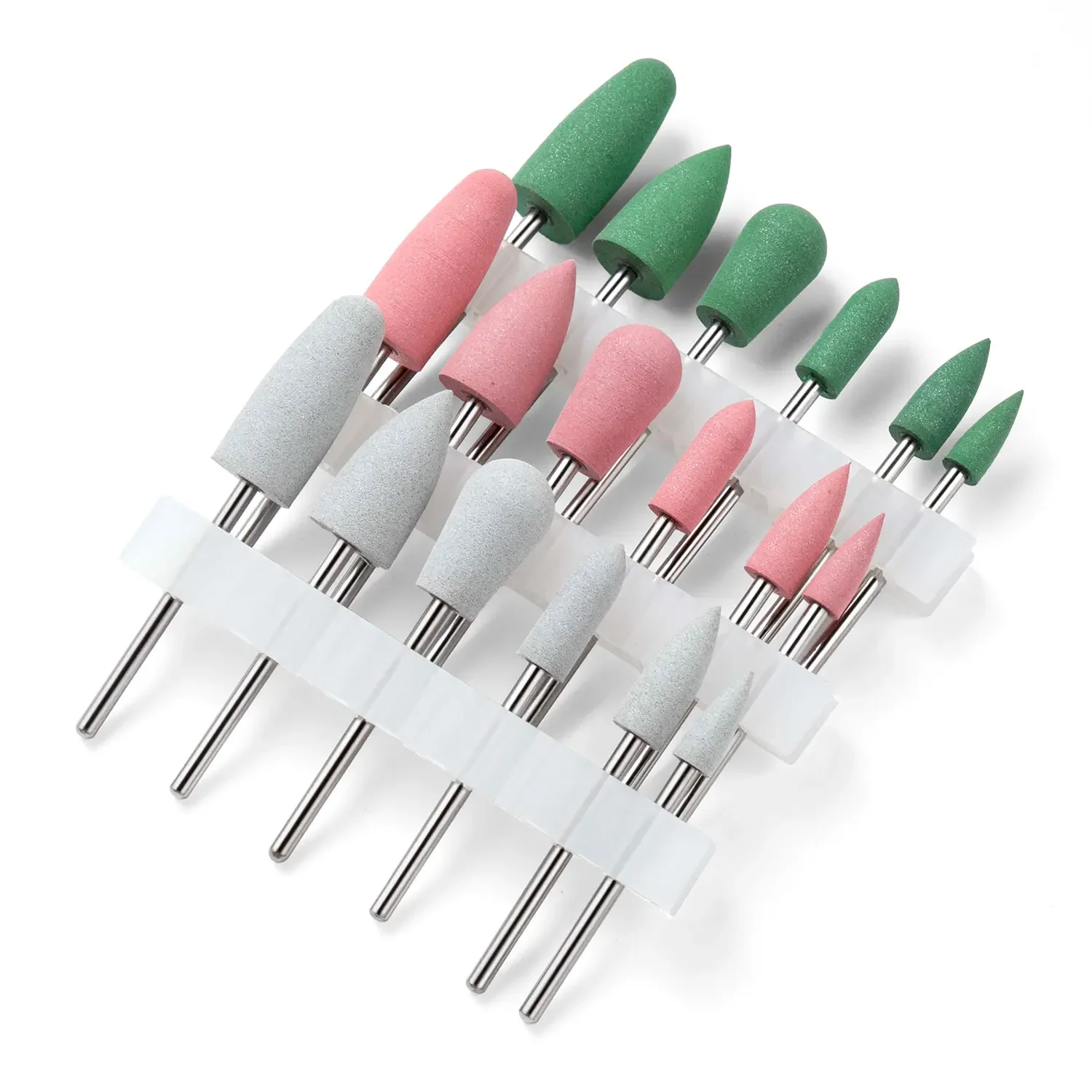 6pcs silicone Nail Drill Bit Rubber Manicure Drills Milling Cutter For Nails Remove Cuticle Gel Polish