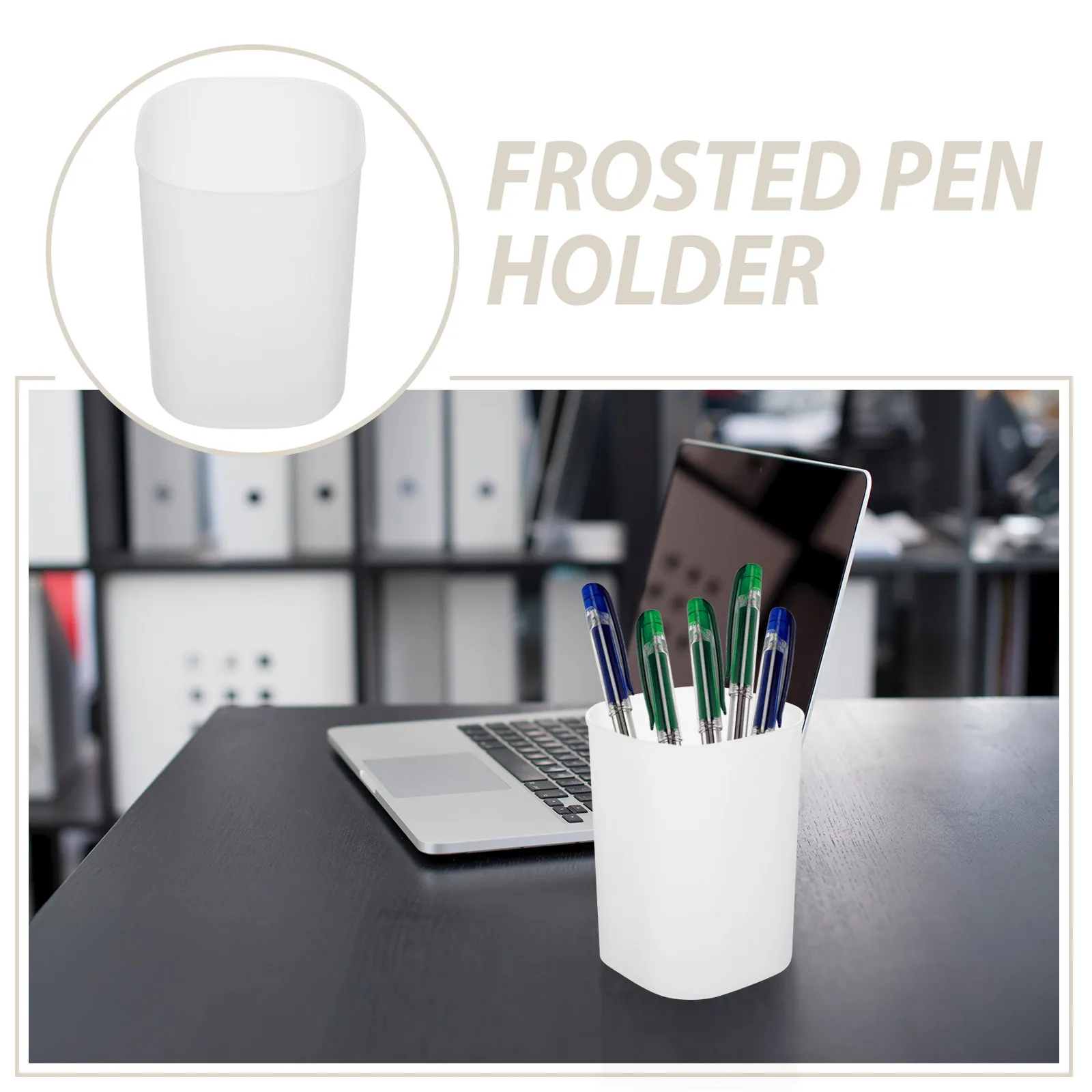 10Pcs Pen Holder Pencil Organizer Stationery Storage Bucket Large Capacity Desk Container Multipurpose Office Home Makeup Brush