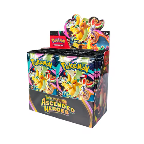180/360Pcs English version Pokemon MEGA EVOLUTION Ascended Heroes Expansion Booster Box trade card 36 Pack Box