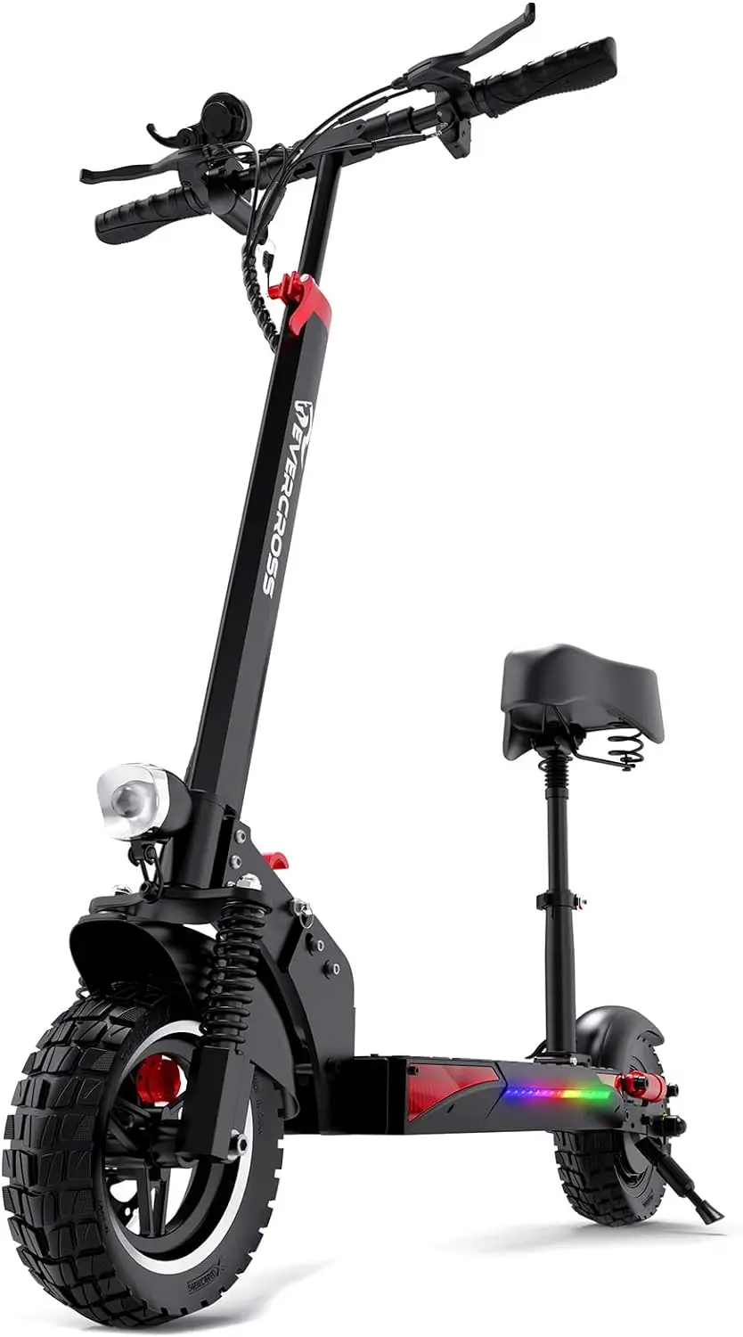 

H5 Electric Scooter, Electric Scooter for Adults with 800W Motor, Up to 28MPH & 25 Miles-10'' Solid Tires,