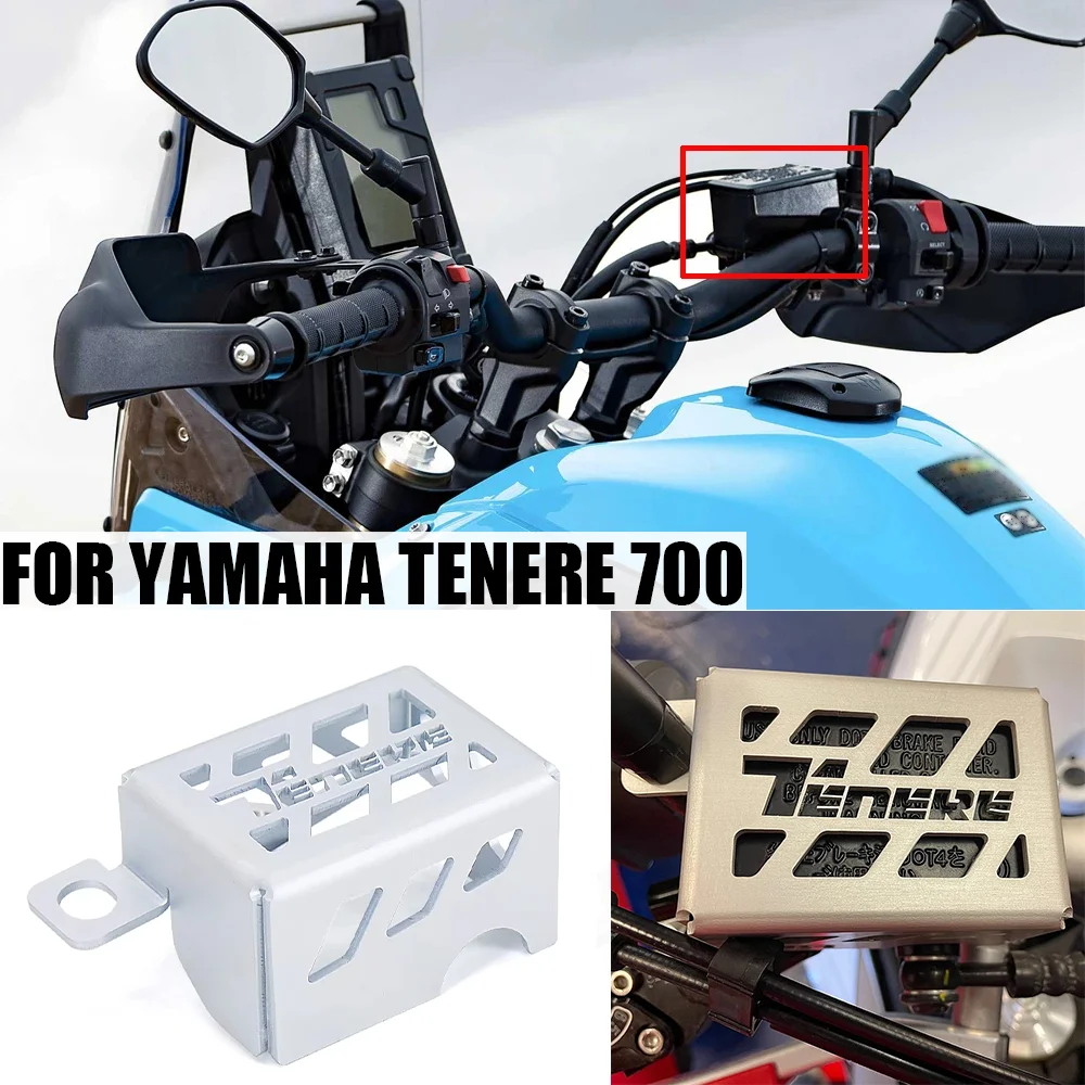 

For Yamaha Tenere 700 TENERE700 Front Brake Fluid Reservoir Guard Protector Cover Mounting Motorcycle Modification Accessories