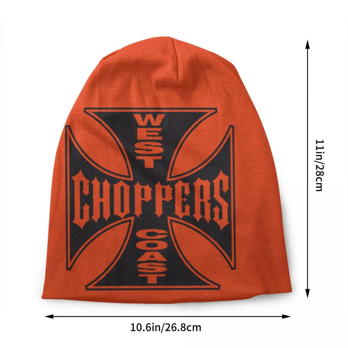 West Coast Iron Cross Choppers Skullies Beanies Caps Unisex Winter Knit Hat Women Men Street Adult Bonnet Hats Outdoor Ski Cap