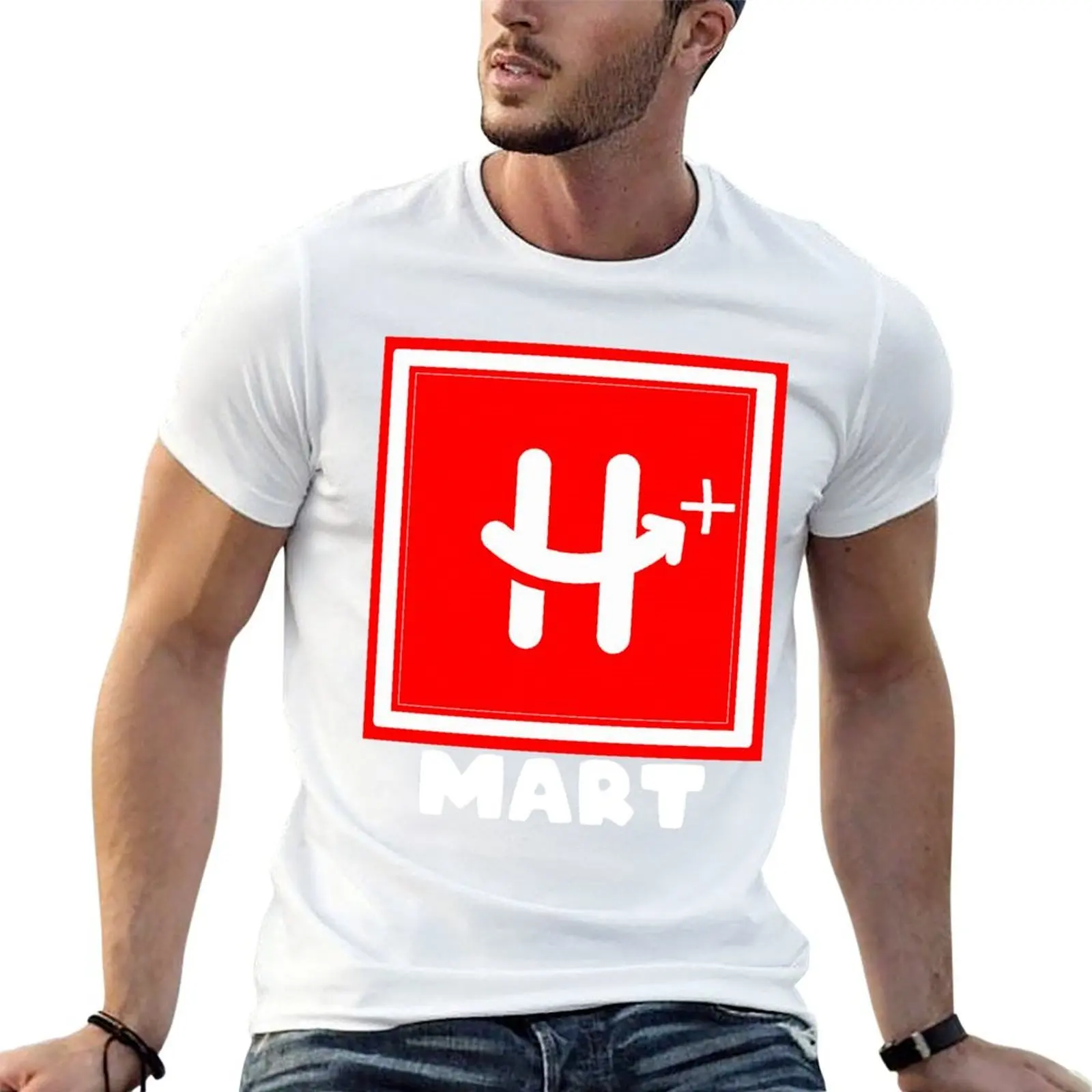 

h mart plus T-Shirt man t shirts cotton funny t shirts cotton man t shirt luxury T-Shirt
