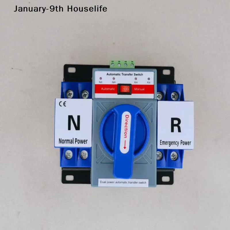 Dual Power Automatic Transfer Switch 2P 63A 220V Dual Power Auto Transfer Switch Electrical SwitchJanuary-9th Houselife