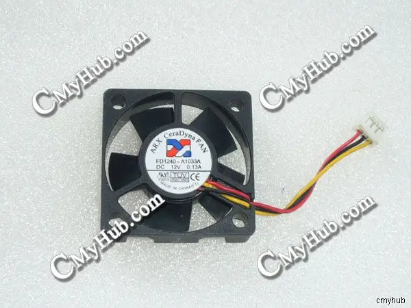 For ARX FD1240-A1033A DC12V 0.13A 4010 4CM 40MM 40X40X10MM 3pin Cooling Fan FD1240-A1033A