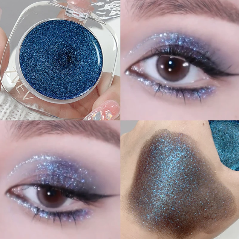 Brighten Shimmer Eyeshadow Highlighter Monochrome Pearlescent Glitter Eye Makeup Pigment Power Shiny Korean Eye Shadow Cosmetics