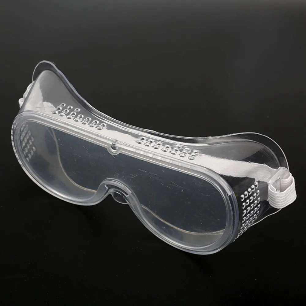 Transparente Anti Splash Eye Proteção Óculos, PVC Segurança Goggles, Clear, Simplicidade