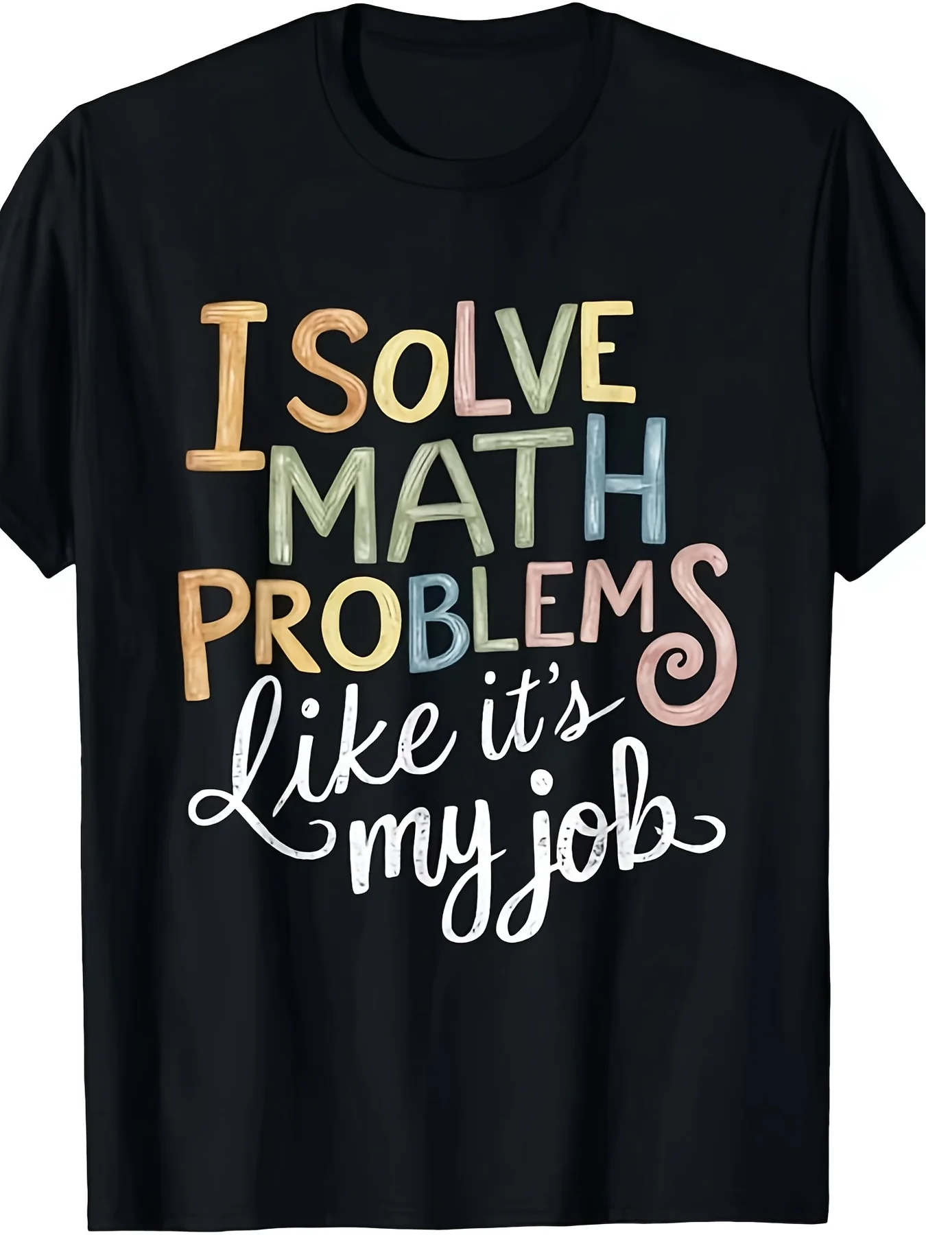 Men's Fun Math Teacher T-Shirt with 