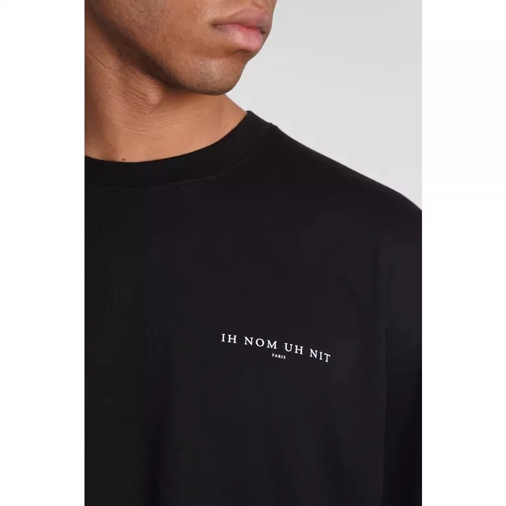 2024 Double IH NOM UH NIT Small Logo Tee Men Women Printed IH NOM UH NIT Paris T-shirt Black Tops Short Sleeve