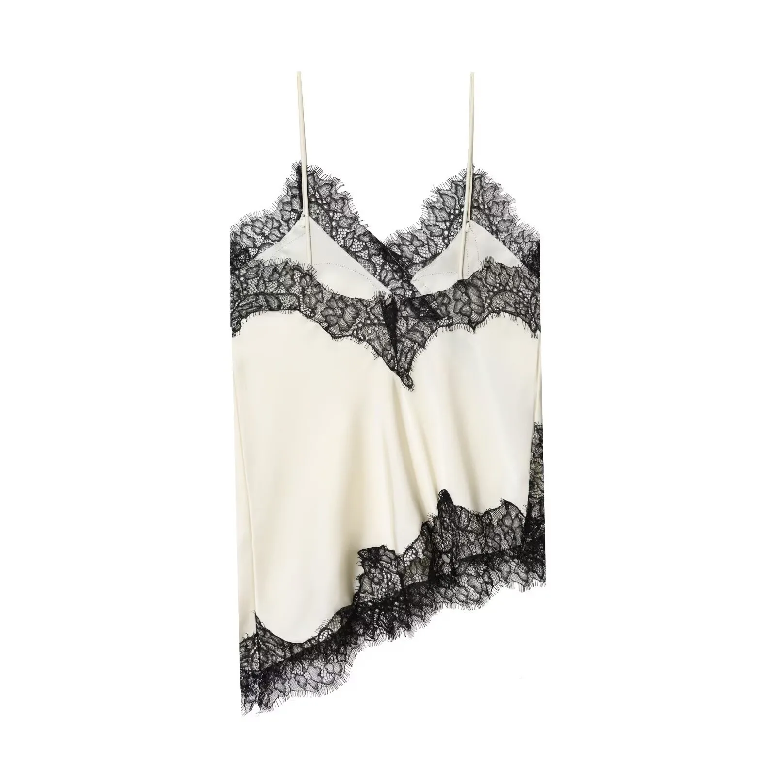 HH Damen Sexy Spitzen-Camisole Top V-Ausschnitt Rückenfreies Spitzen-Hohlmuster Spaghetti-Träger Strandtops 2026 Sommer Mode Streetwear – Detail 4