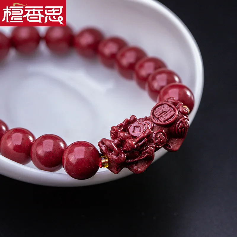 Sandalwood Natural for the of Birth Buddha Beads Bracelet Men's and Women's New Year