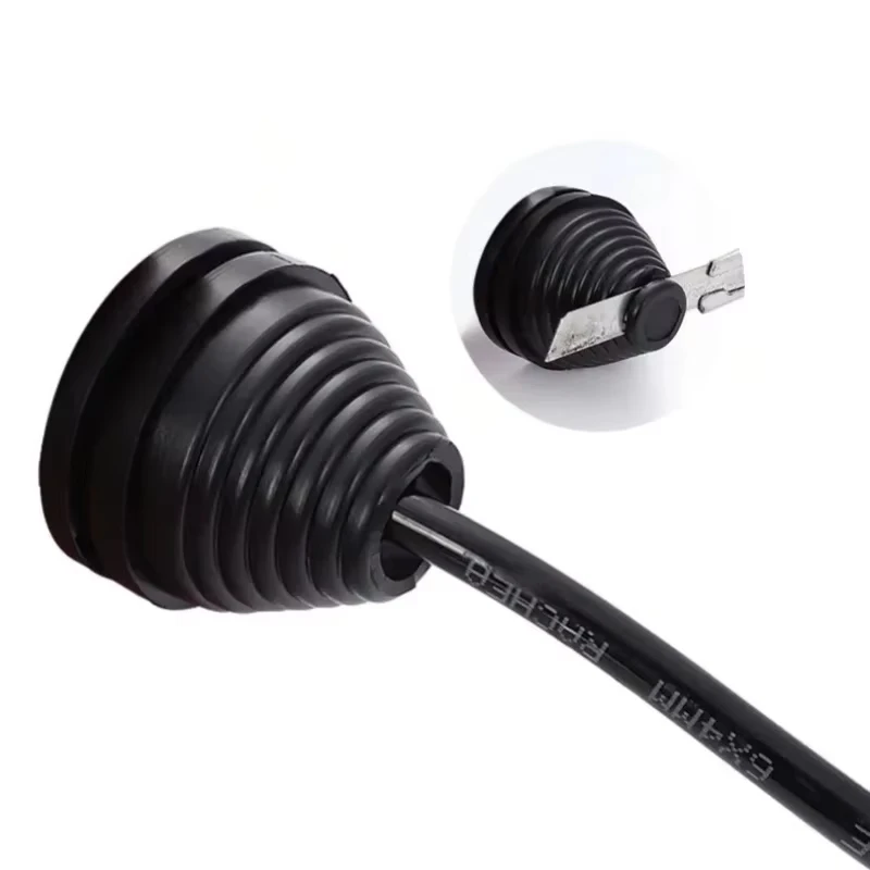 Black Rubber Tower Type Protection Coil 10mm~80mm Snap in Grommet Pad Seal Ring Protective Ring Sealing Cap Wire Guard Ring