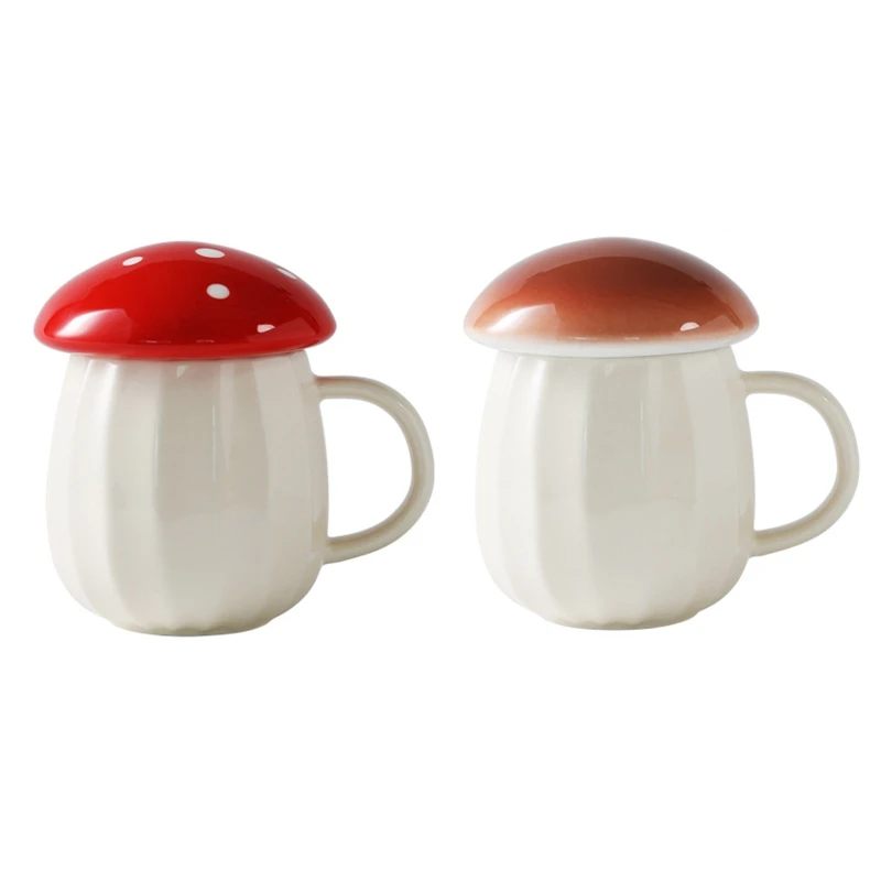 

Coffee Mug Multipurpose Lovely Mushroom Design Easy to Use Home Gift Mugs Add Interest Durable to Use Dropship