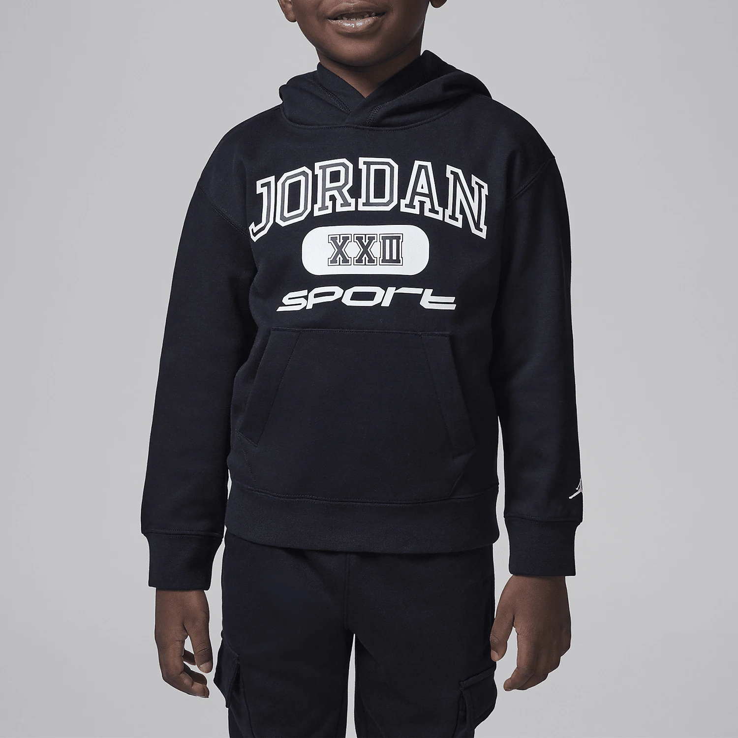 Sudadera con capucha de punto estampada de lana para niños Nike Authentic JORDAN HV1564-010