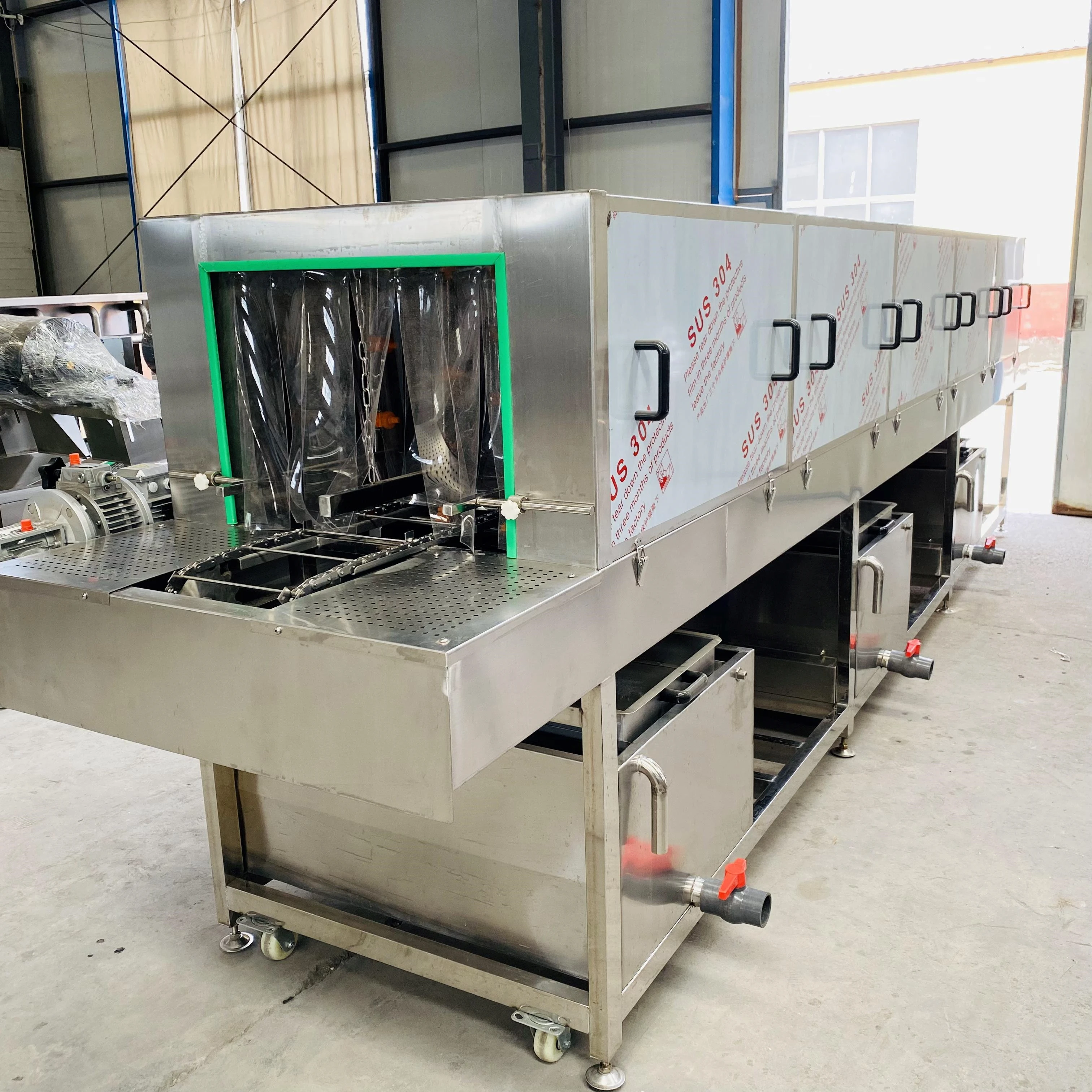 معدات تنظيف البليت الصناعية آلة تنظيف سلة دوران تجارية