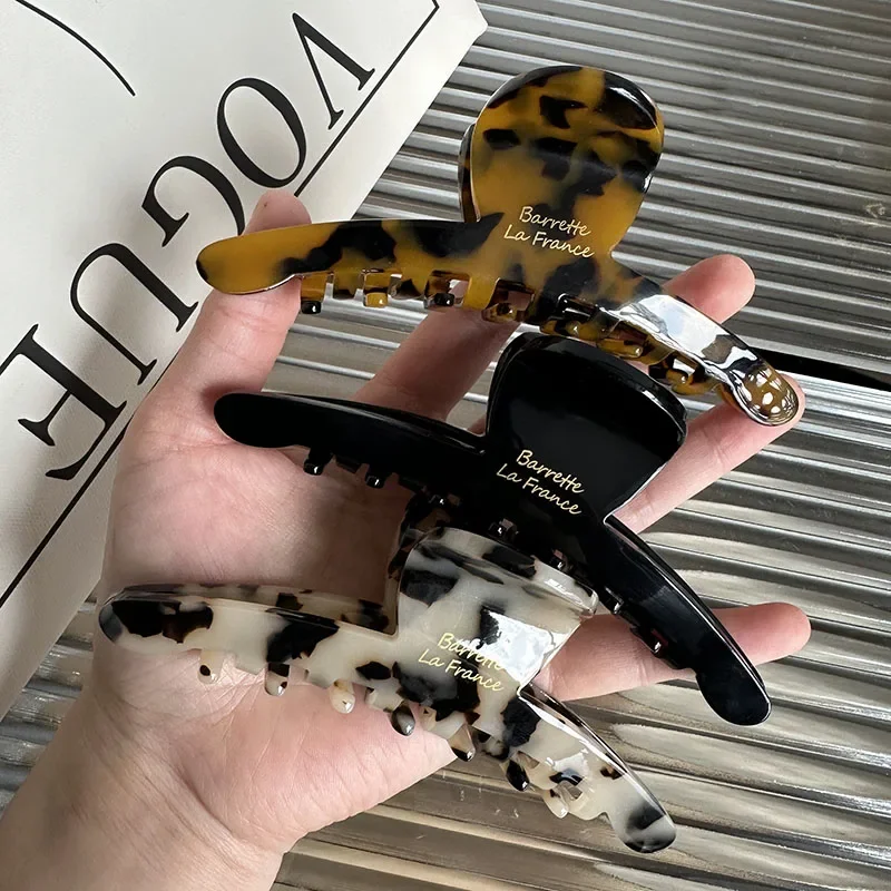 كوريا الموضة 13 سنتيمتر سرطانات الشعر الكبيرة للفتيات والنساء خلات مخلب شعر لإكسسوارات الشعر أوبدو #3