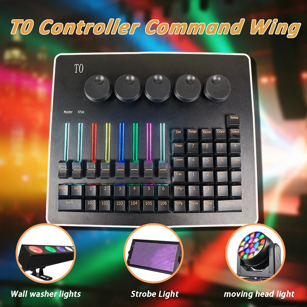 

Pro Stage Lighting Controller Equipment DMX Console For Moving Head Light T0 Dj Disco Club Wedding Party Controller