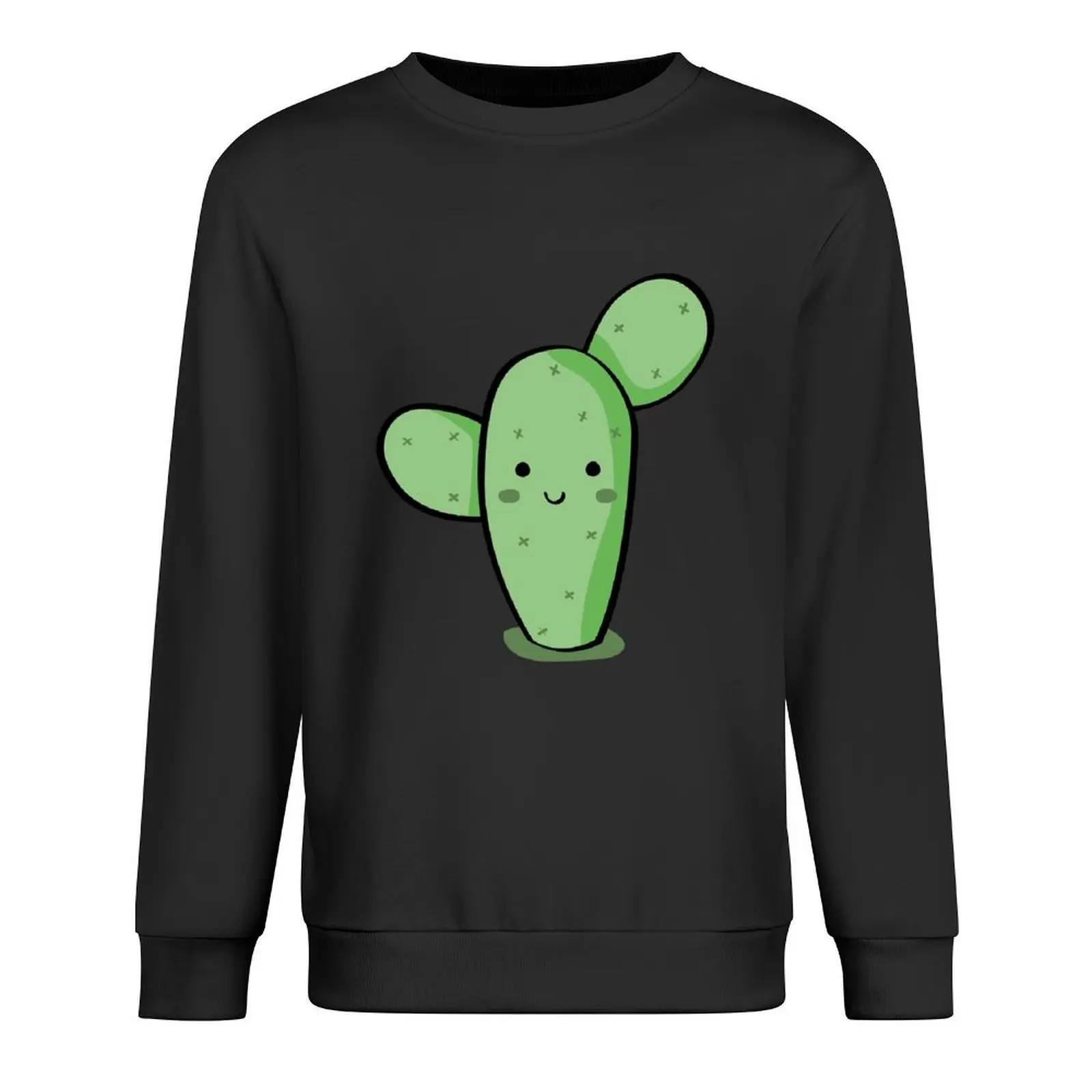 

Cute nopal cactus illustration Pullover men's clothing winter clothes graphic t shirts men aesthetic clothing men's sweatshirts