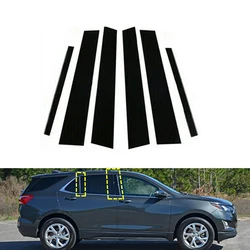 Glossy Black Window Sticker Pillar Posts Decal Trim Door Cover Accessories Fit For Chevy Equinox 2018 2019 2020 2021 2022 2023