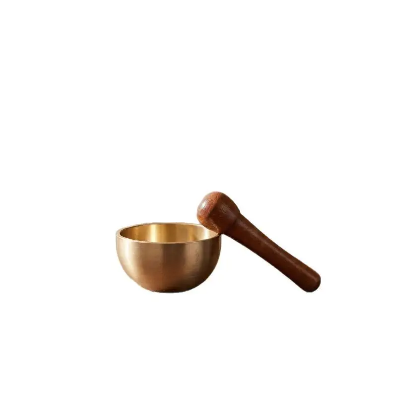 Mini Brass Chant Bowl Sound Bowl Calming Hand Therapy Sound Copper Chant Bowl Sandalwood Harmonious Sound