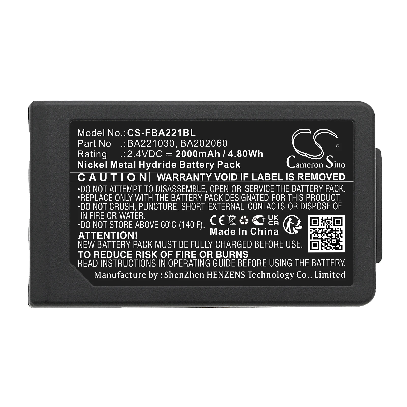 Crane Remote Cont Battery For  HBC BA202060  BA221030 Patrol S  Radiomatic RV Volts 2.4  Capacity 2000mAh / 4.80Wh Ni-MH +Tools