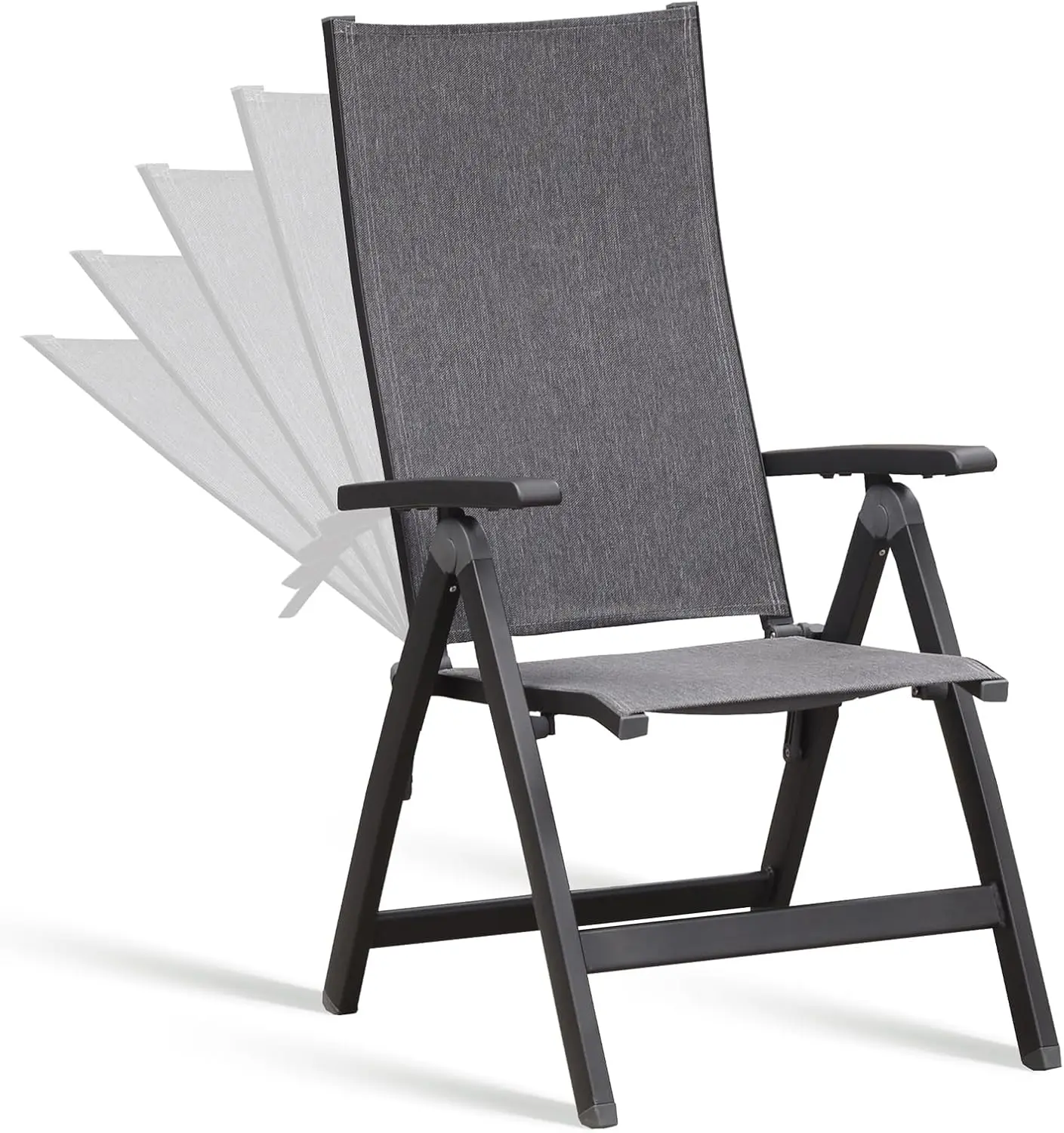 

Складной стул, внутренний и открытый балкон, крыльцо для патио, садовый лужайка, бассейн, для удобных черных складных стульев, портативный уютный Re