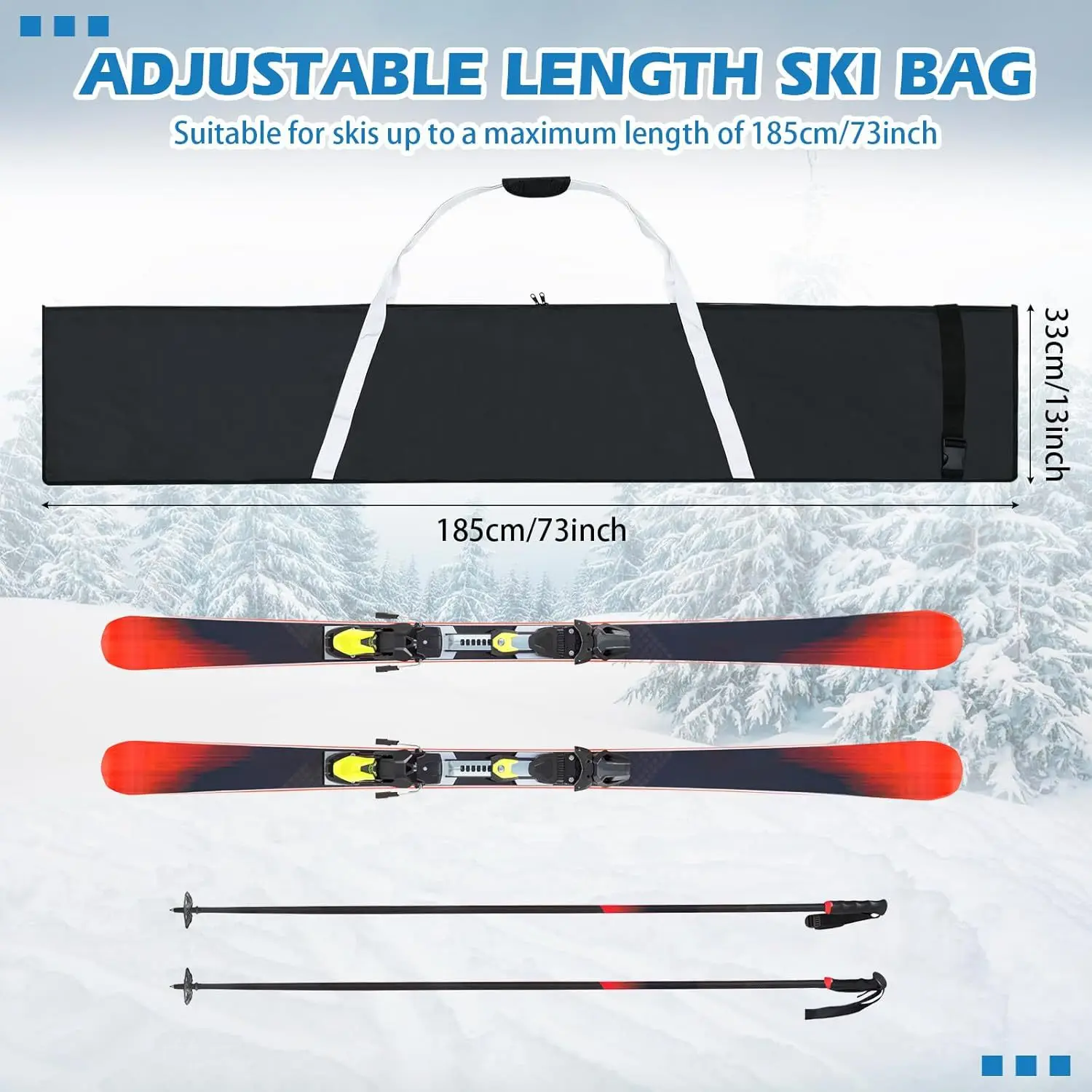 Geestock Winter Ski Boot Backpack Lightweight Skiing Snowboarding Storage Bag Waterproof Ski Helmets Gloves Bag Outdoor Supplies