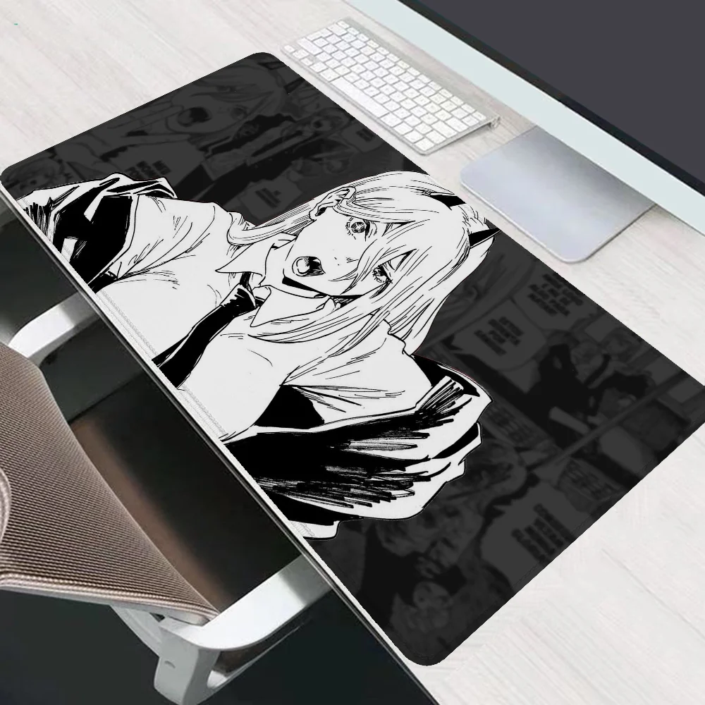 Xxl Mouse Pad Gamer Chainsaw Man Mousepad Anime Gaming Pc Setup Accessories Desk Mat Computer Table Large Mats Office Mause Pads