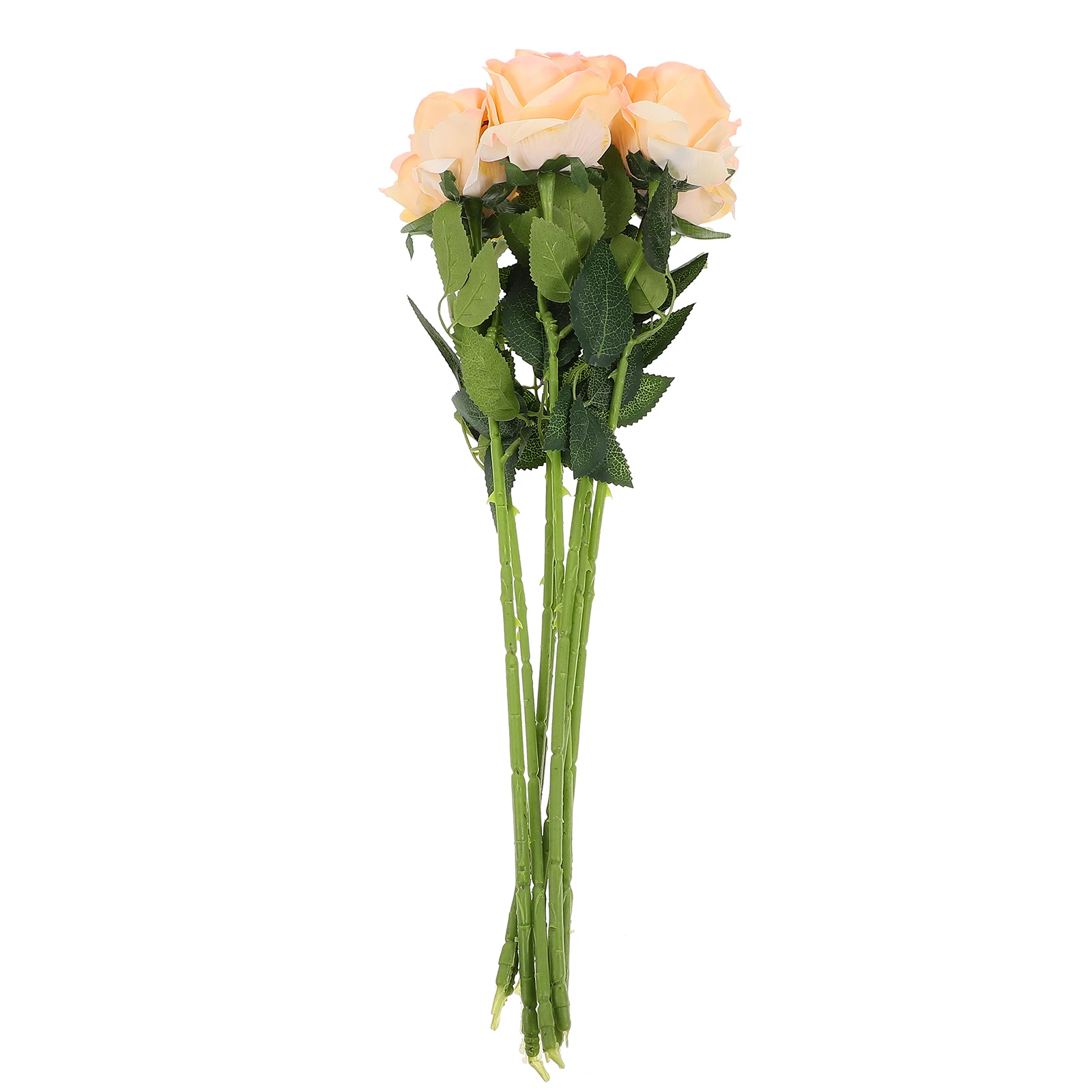 

8 Pcs Artificial Silk Rose Bouquet Lifelike H made Wedding Home Office Party Anniversary Flower Arrangement Decor