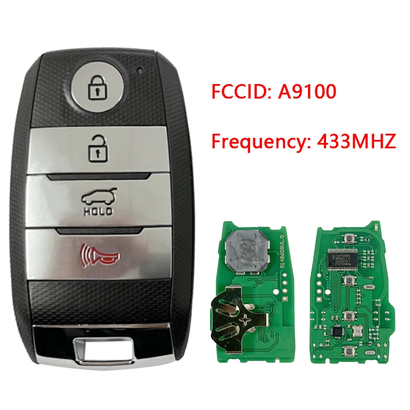 

CN051172 Aftermarket 4 Button Smart Key For Kia Sedona 2015-2019 Remote Fob 95440-A9100 47 Chip 433Mhz FCC SY5YPFGE04