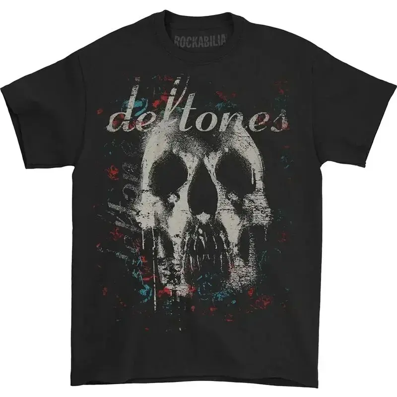 Deftones T Shirt Men High Quality Cotton T-shirt Fashion Women Short Sleeve Tops Punk Music Style Metal American Tee Shirt