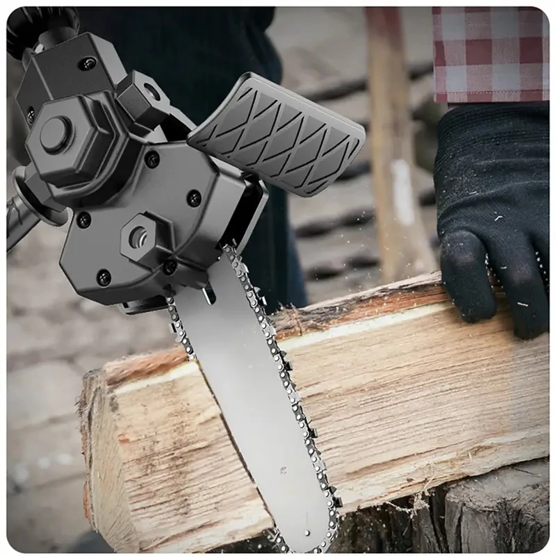 4/6 Inch Electric Drill Modified To Electric Chainsaw adapter Tool Portable Conversion Head Kits Woodworking Pruning