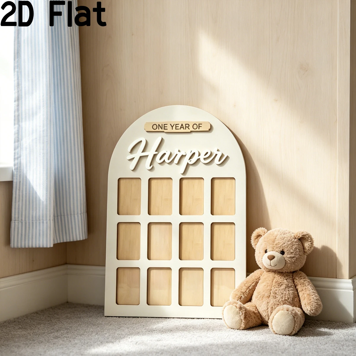 1Pc Custom Photo Record Board Wooden Acrylic Name Plaque,Home Room Wall Door Decor,DIY Nursery Birthday Wedding Graduation Gift