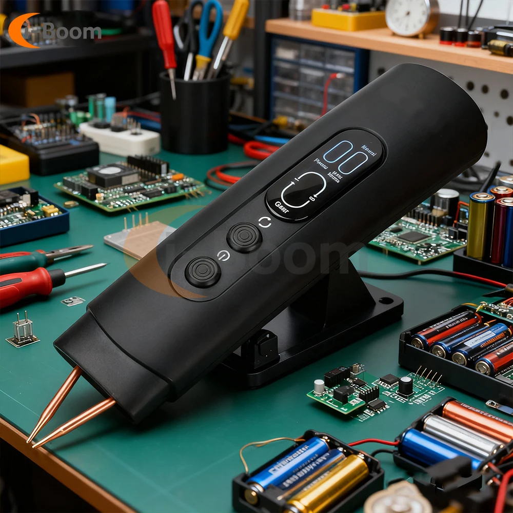 무선 스폿 용접기 듀얼 펄스 8단계 조절 가능 수동/자동 듀얼 모드 리튬 배터리 팩 용접 장비 스폿 용접기