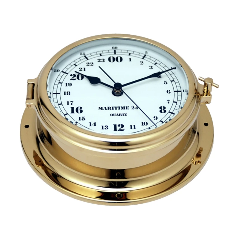 Marine brass wall-mounted Nautical clock marine digital quartz clock marine chronometer