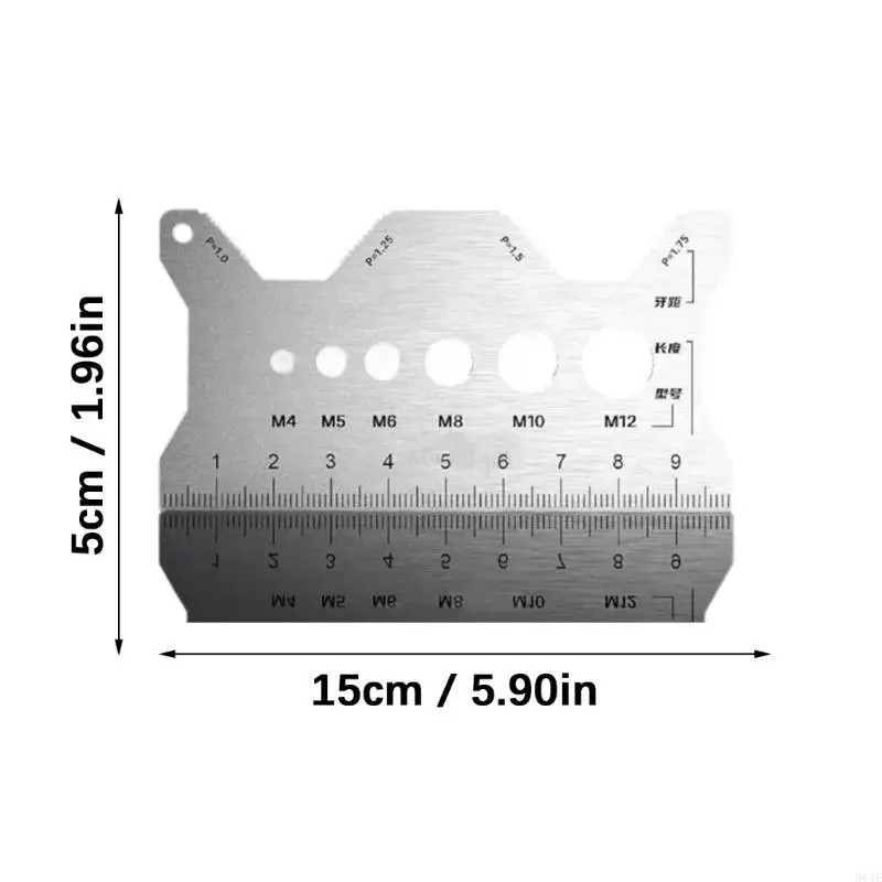 964E High Accuracy Double Scale Thread Pitches Gauge With Corrosion Resistance Design