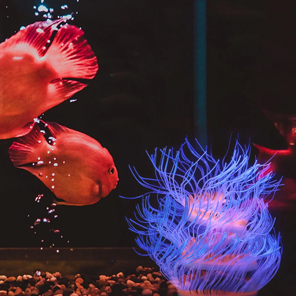 

Fluorescent Coral Fake Marine Animal Delicate Aquarium Decor Small Artificial Plants Realistic Fish Tank Supplies Household Pet
