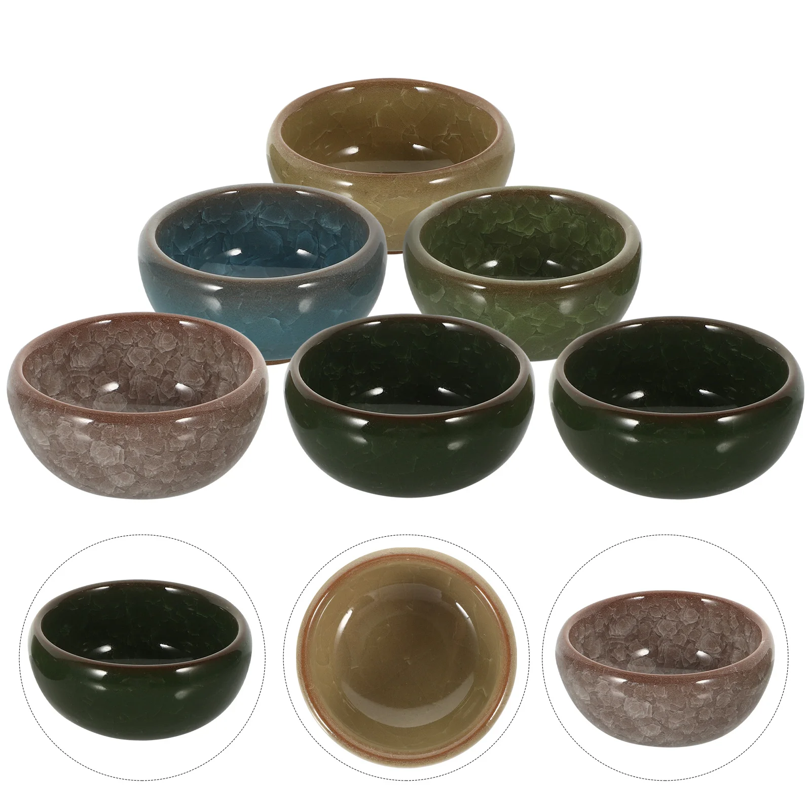 

6 PCS Small Mixing Bowls for Essential Oils Fomiyes Beauty Spa Facial Esthetician Mceramic Blending