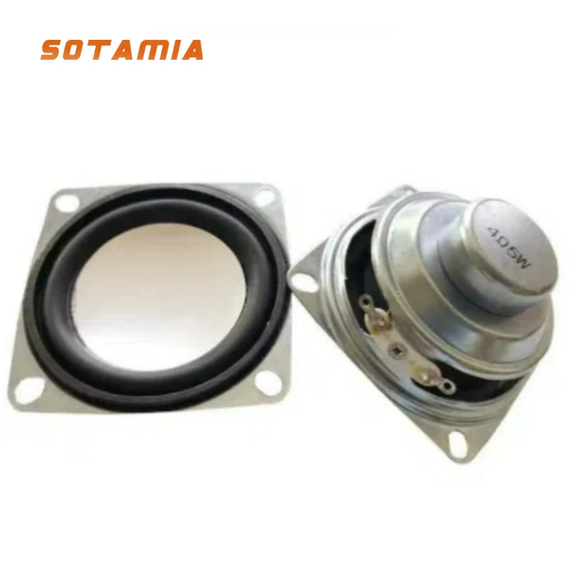 SOTAMIA 2Pcs 2 Zoll Breitbandlautsprecher 52mm 4 Ohm 5W Audio Lautsprecher Sound Musik Hause HIFI Lautsprecher DIY Bluetooth Sound Box