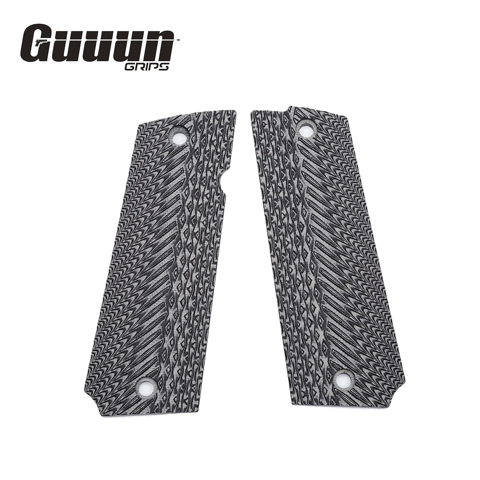 Guuun G10 Grips For Llama Max IX-A IX-B IXA IXB Diamond Cut Texture - 6 Color Options