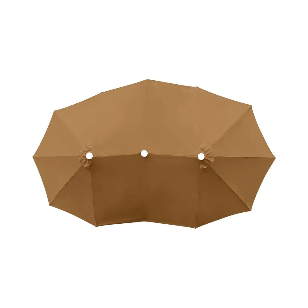 Polyester Replacement Fabric Compatible with 2.7m For Three-Section Umbrellas - Water UV Protective Easy Setup