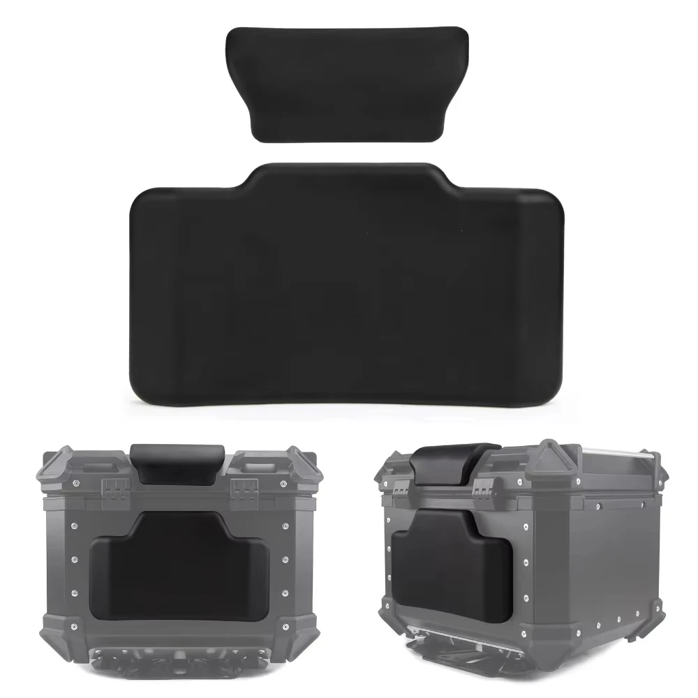 Motorcycle Top Box Back Support Cushion Bike Back Box Luggage Case Universal Backrest(50L Suitcase)