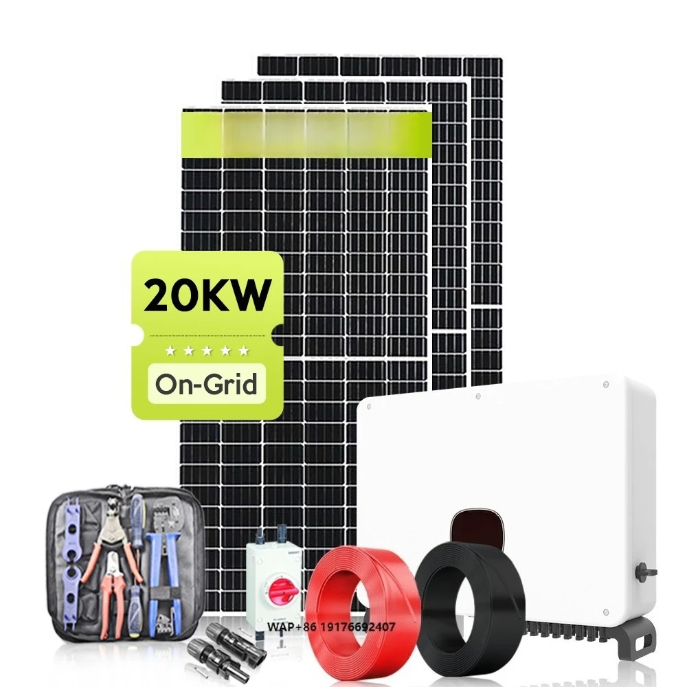 Big Solar System 20kw on Grid Inverter Solar Panel Systems for Home on Grid Solar Cell Power System