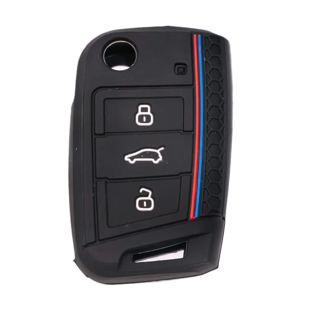 For VW Golf 7 GTI POLO T-Cross Touran Tiguan Skoda Octavia Rapid Kodiaq Fabia Seat Ibiza Leon New Car Remote Key Case Cover Fob