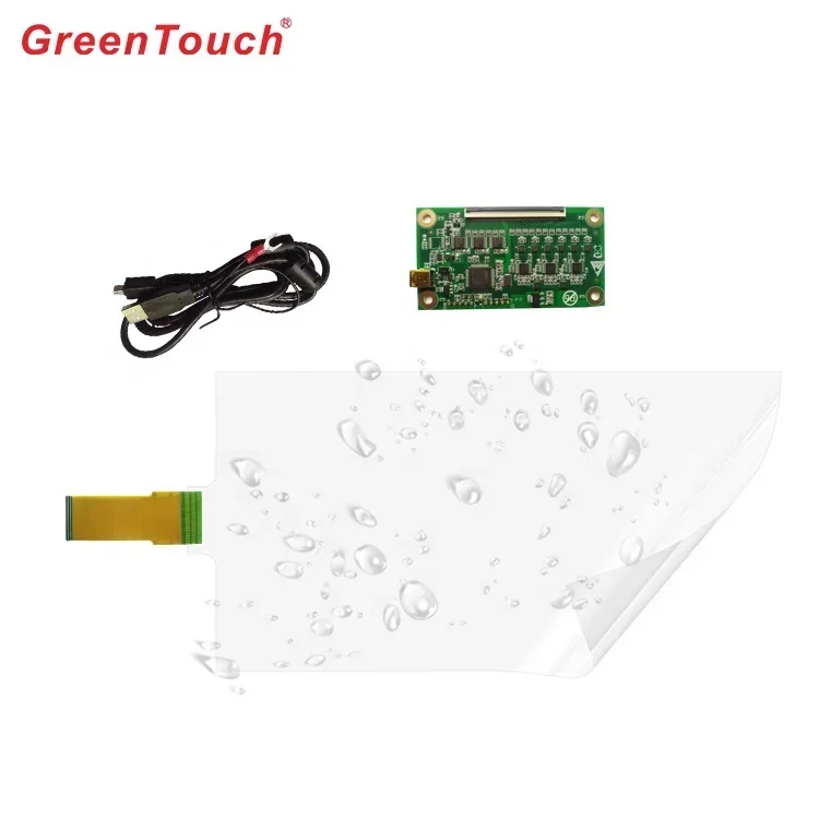 GreenTouch 21.5 Inch 12 Points Interactive Touch Foil  Transparent Touch Screen Film for Service Kiosk